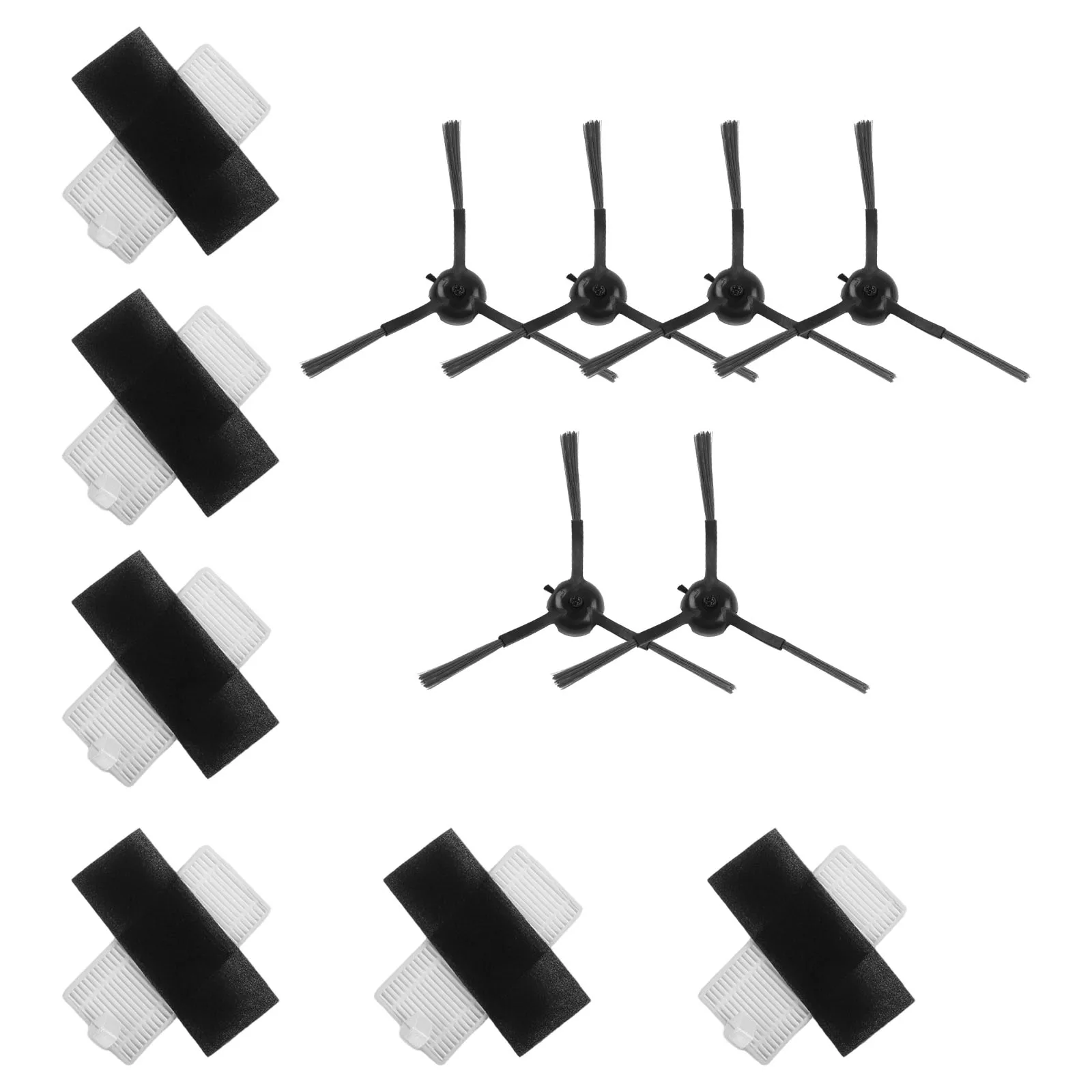 For Cleanova W11 Robot Vacuum Cleaner Parts Kit 6 Side Brushes Filters Replacement Accessories Home Cleaning Tools