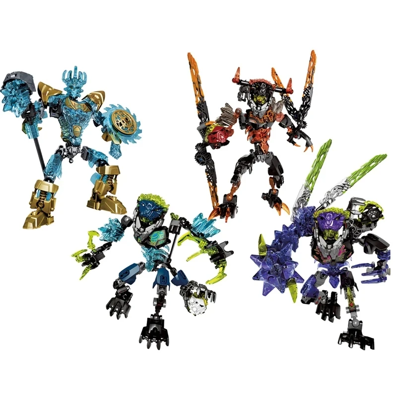 New Bionicle Warriors Building Blocks Golden Mask Anime Action Figures Soldier Robot Bricks Toys For Boys Kids Birthday Gifts