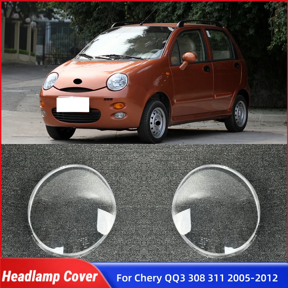 

Для Chery QQ3 308 311 2005 2006 2007 2008 2009 2010 2011 2012 запасные части для автомобиля, замена стекла передней лампы