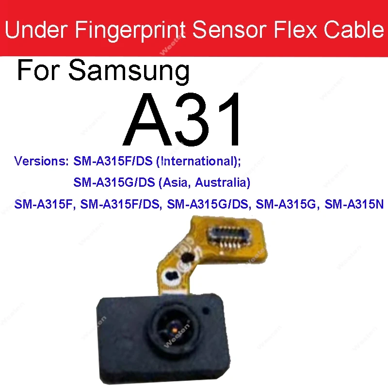 Home Button Touch Fingerprint For Samsung A30S A31 A41 A50 A51 A70 A70S A71 A90 5G Touching Under FingerPrint Sensor Flex Cable