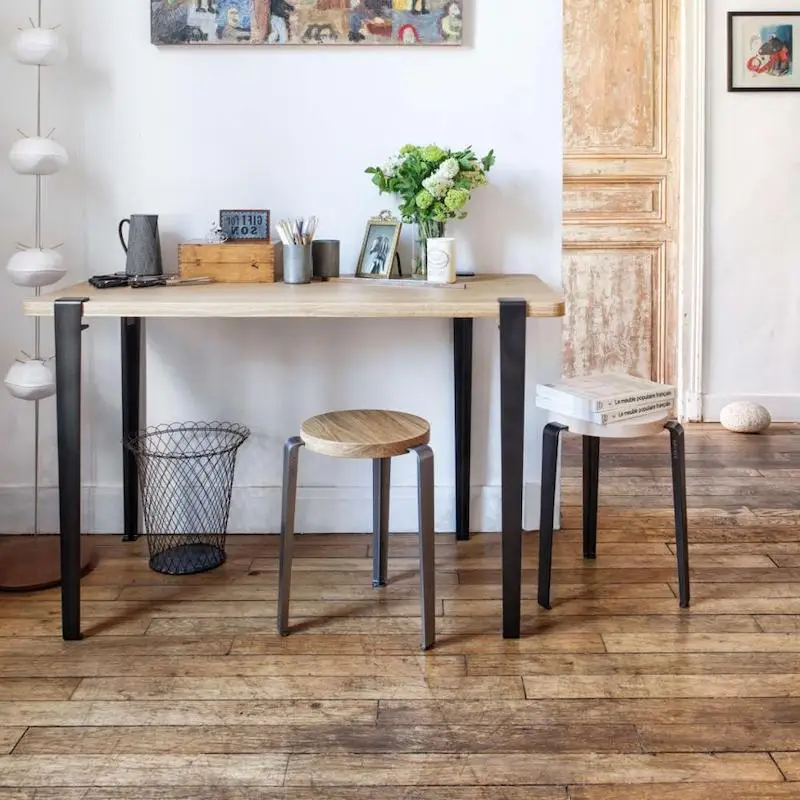 

Modern Nordic Foldable Table Legs, Adjustable DIY Dining Stand, Sturdy Desk Base, Easy Assembly Feet for Kitchen and Office