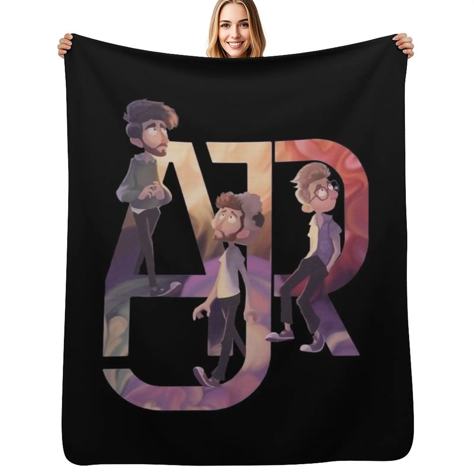 

Adam Jack Ryan Metzger Throw Blanket Quilt manga Nap Beach Blankets