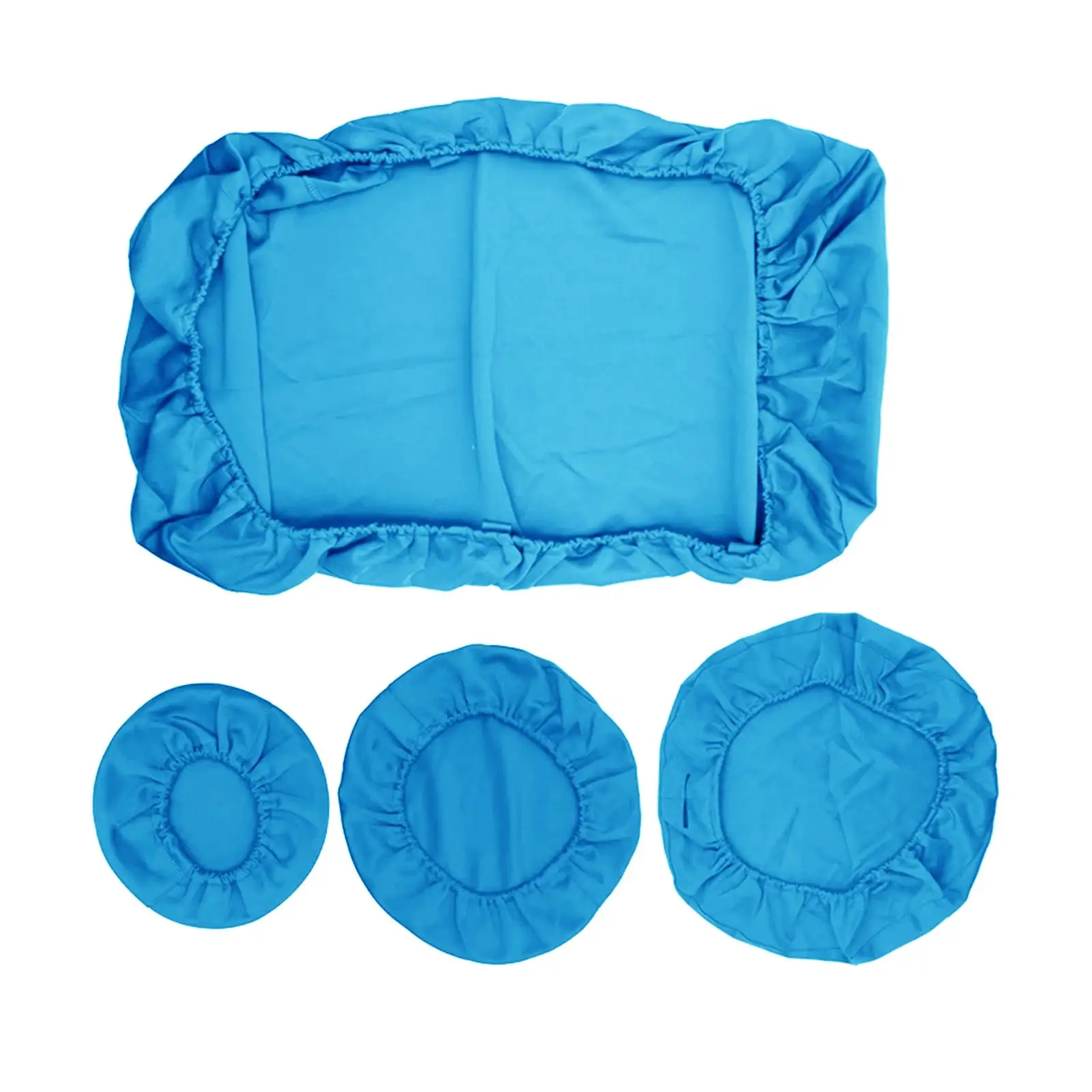 Stretch PU Leather Dental Chair Cover for Headrest Backrest Cushion and Round Stool Protector Waterproof Durable Dentist