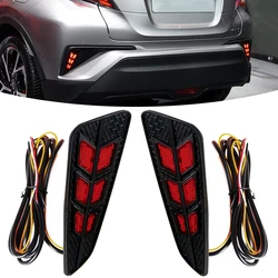 For Toyota CHR C-HR 2016 2017 2018 2019 LED Rear Reflector Lamp Fog Lamp Rear Bumper Brake Light Waterproof Car Accessories 12V