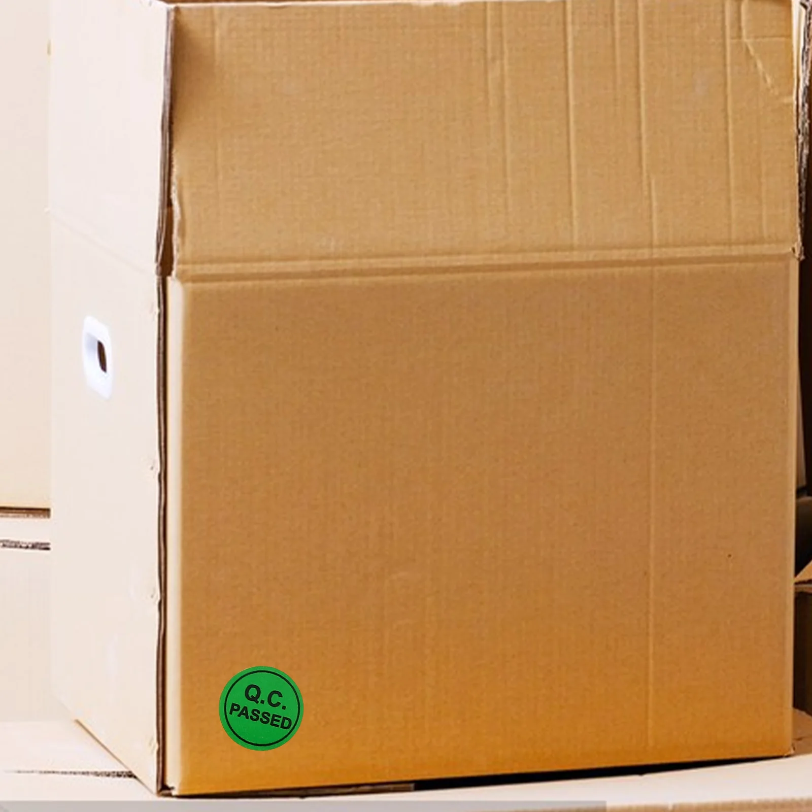 1000pcs Qc Passed Stickers Adhesive Warehouse Tested Labels Inventory Quality Control Check Coated Paper Self-Stick Tags