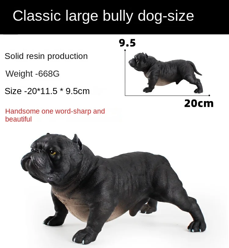 Car Decoration Bulldog Car Ornament Simulation Personality High-end Bully Dog Cute Creative Car Accessories Interior Decoration