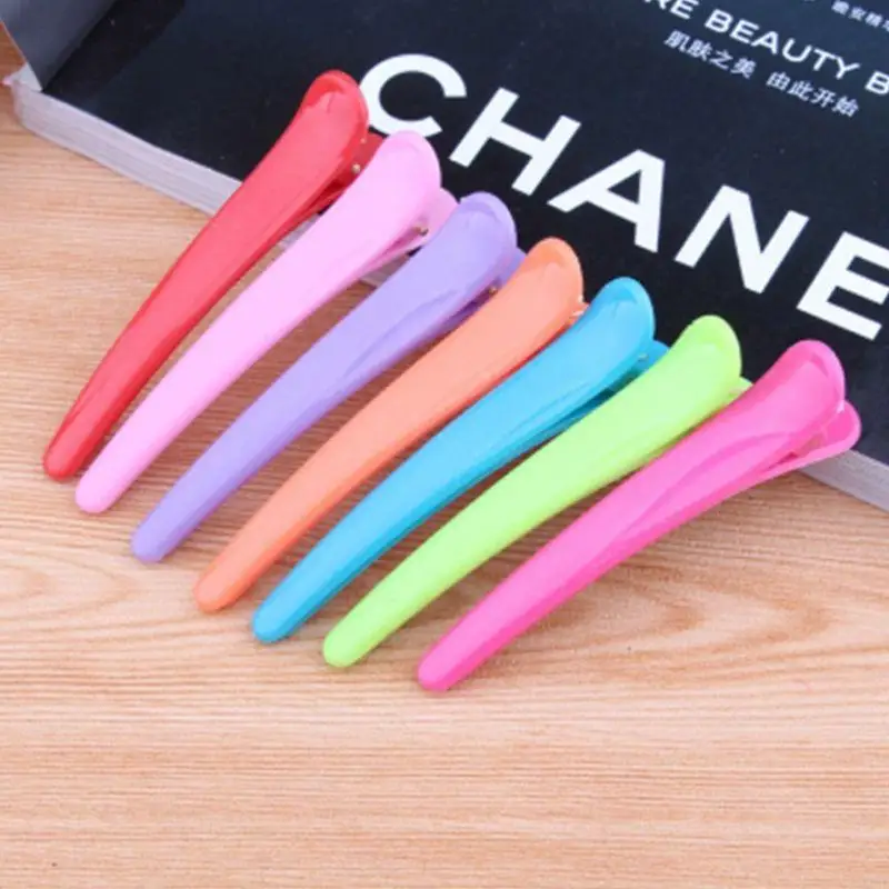 K3NF Women Jelly Candy Color Single Prong Hair Clip