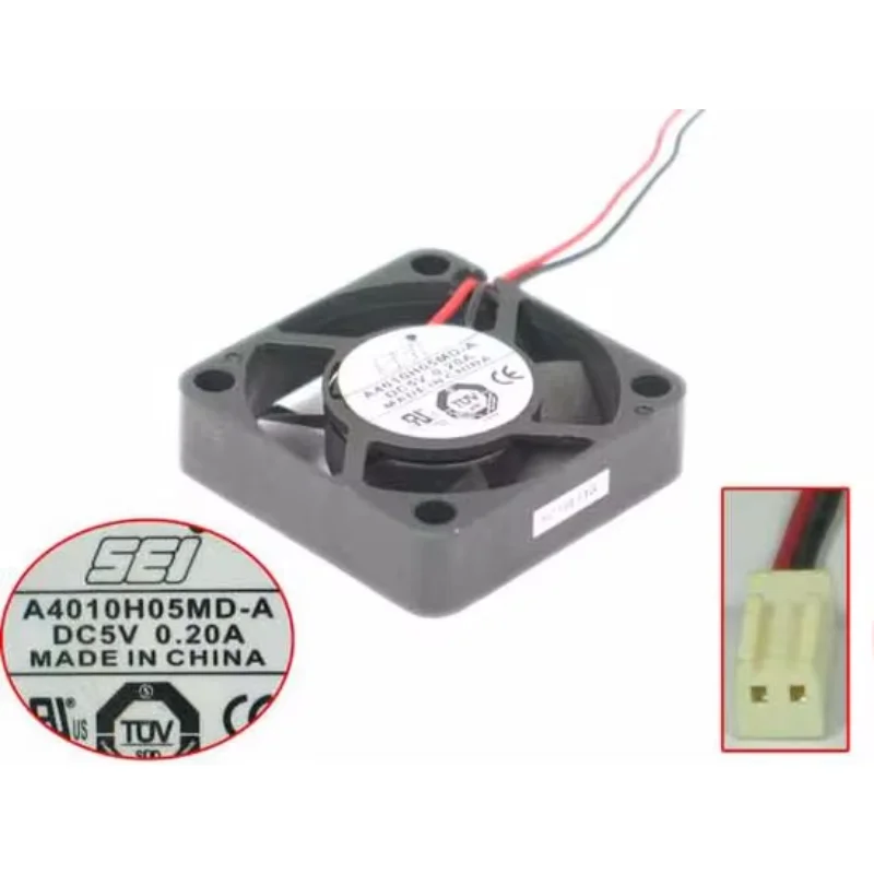 

SEI A4010H05MD-A DC 5 В 0,20 А 40x40x10 мм 2-проводной серверный квадратный вентилятор