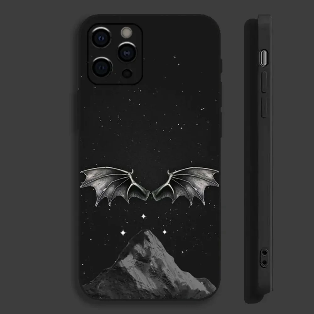 Acotar Court M-Mist and Fury Phone Case For Apple iPhone 15,14,13,12,11,Pro,X,XS,Max,XR,Plus,Mini Soft Black Cover