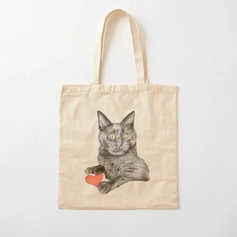 Grey Cat Oliver Tote Bag Canvas bag for women Shopper bag