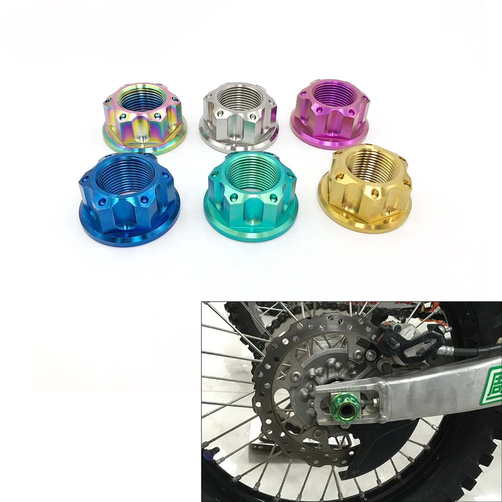 

Гайка заднего моста с ЧПУ для мотоцикла M12, винты для колес из титанового сплава для мотоцикла HONDA CRF250X 450L 450RWE KAWASAKI KX250F KX450F