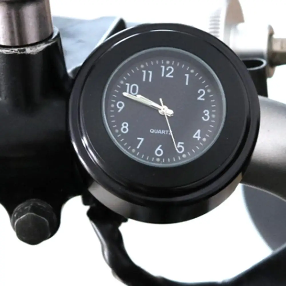 22-25mm Diameter Motorcycle Handlebar Quartz Clock Waterproof Luminous Watch
