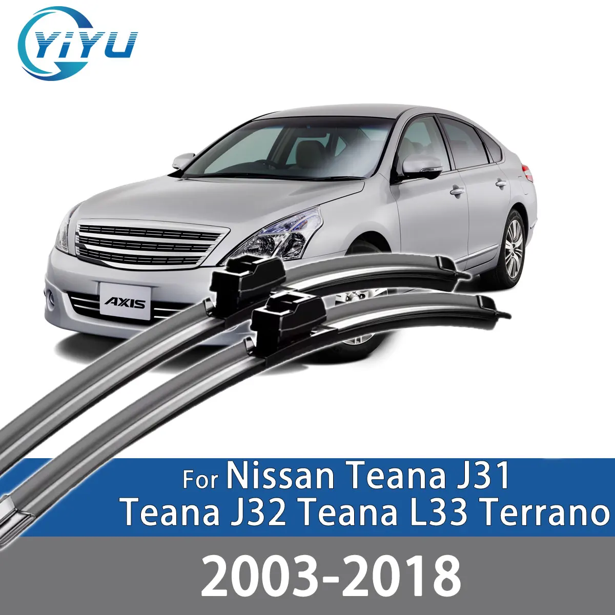 2PCS Car Front Wiper Blades For Nissan Teana J31 Teana J32 Teana L33 Terrano 2003-2018 Windshield Windscreen Accessories