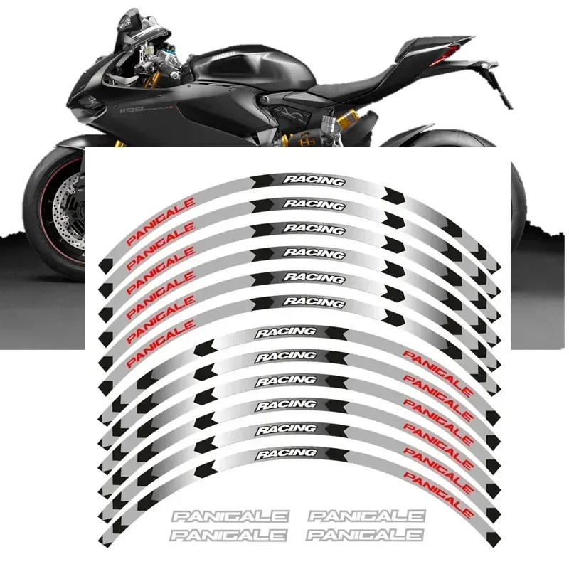 For DUCATI PANIGALE 1199 S 899 1299 S R 959 Motorcycle Parts Contour Wheel Decoration Decal Sticker - 1