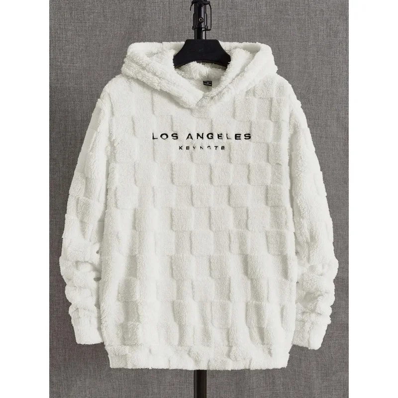 

Мужская толстовка-бомбер с капюшоном, плюшевая, теплая, хлопковая, удлиненная, для пар, подходит для дождливой погоды