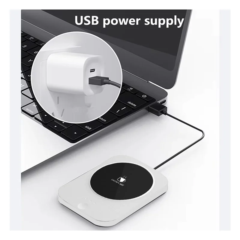 Coffee Cup Heater Mug Constant Temperature USB Heating Home Milk Tea Water Thermostatic Adjustable Coasters Cup-BAAQ