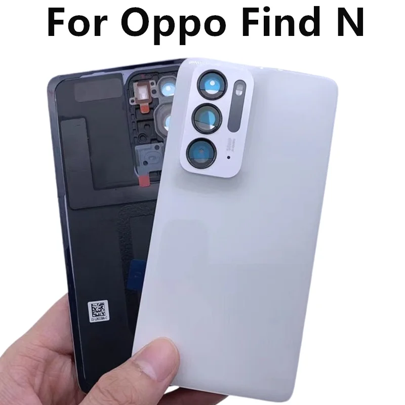 AAA+ Quality Back Glass For Oppo Find N Back Battery Cover PEUM00 Housing Door Case with Camera Frame For Find N Battery Cover