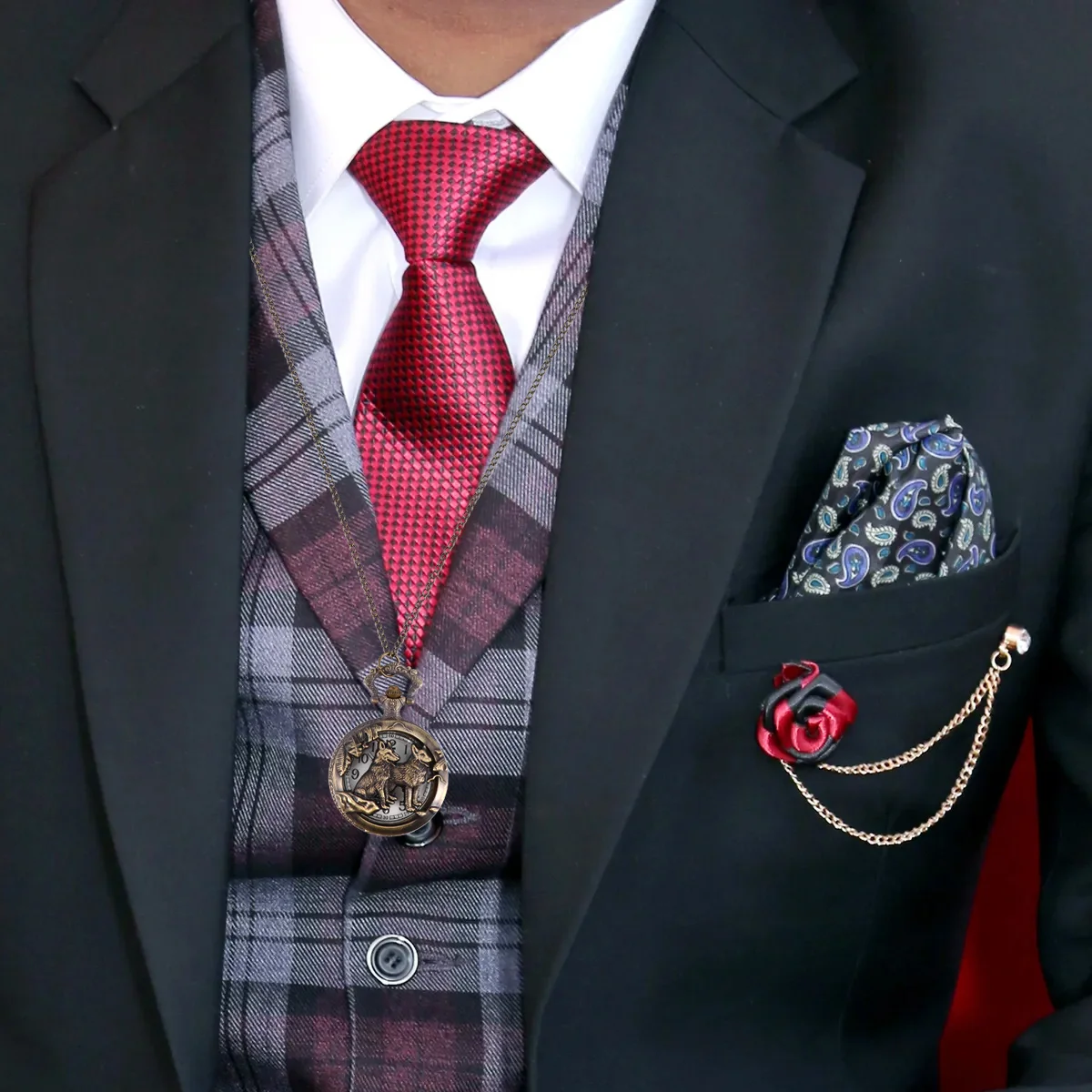 1Pcs Classic Dog Pattern Pocket Watch Hollow Design Exquisite Detail Durable Quartz Timepiece Stylish Gift Classic Pocket Watch