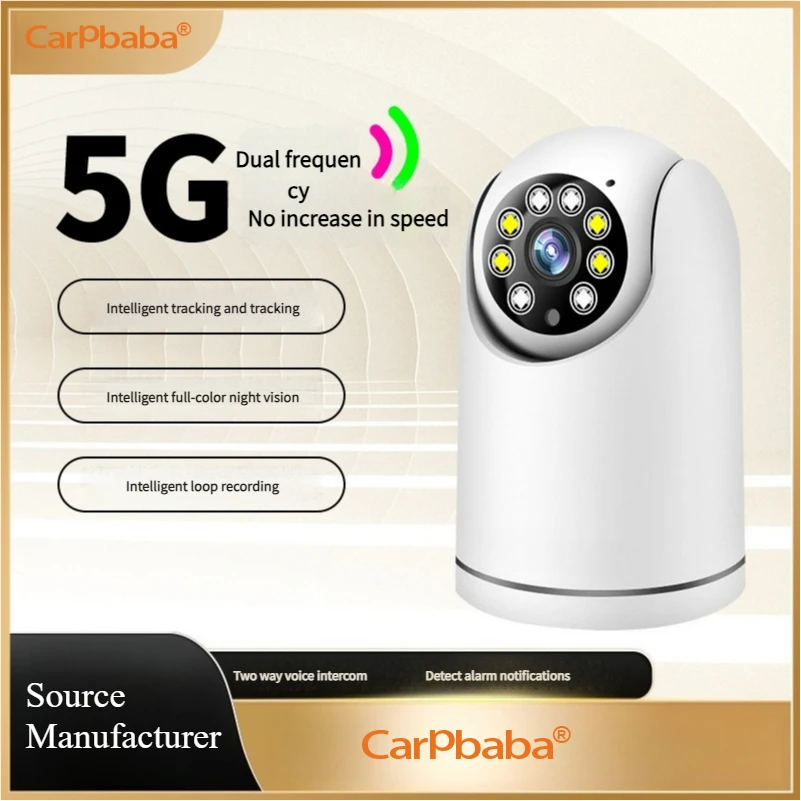 

YIIOT 2,4G 5G Wi-Fi камера домашняя панорамная 360-градусная мониторинг удаленный мобильный телефон домофон полноцветная камера ночного видения
