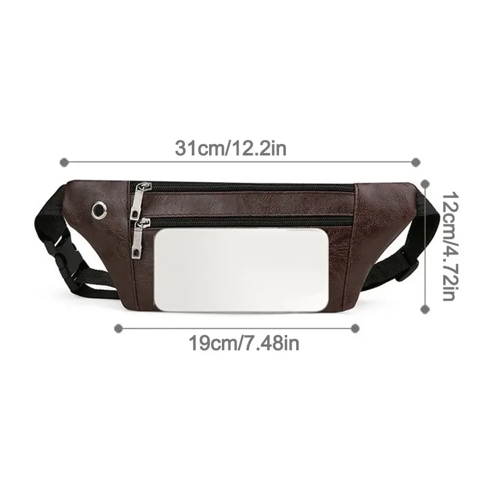 Fashion Waterproof Waist Bag Wear-Resistant Multifunctional Phone Bag PU Sports Bag - view 6