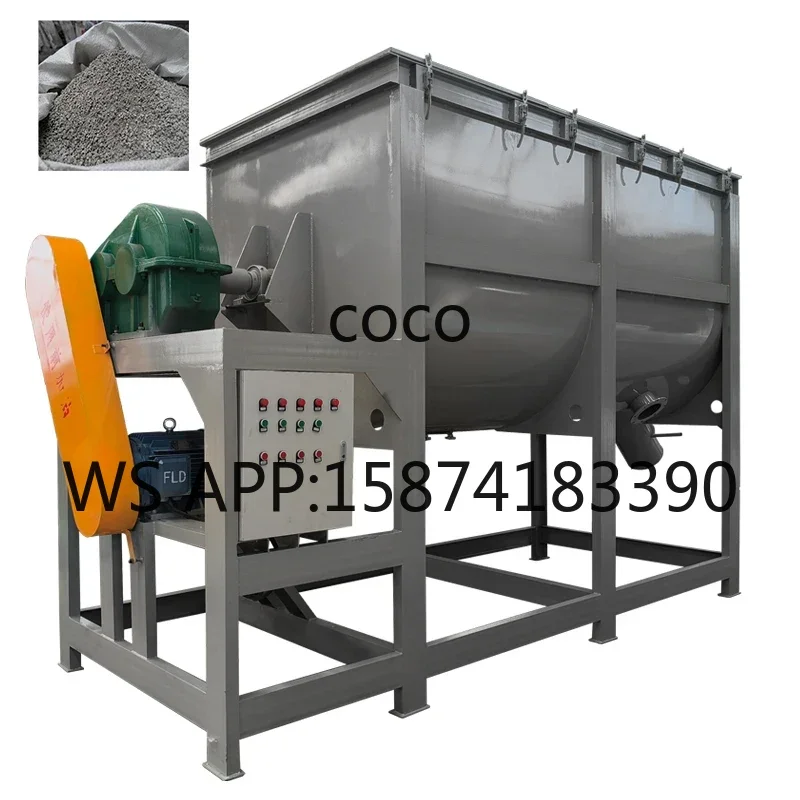 Factory Price 2 Ton Horizontal Screw Mixer | Powder & Fertilizer Compost Mixing and Bagging Equipment