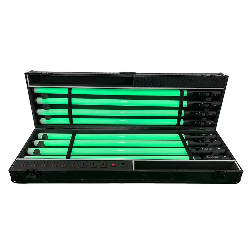 Wireless battery LED luminous pixel tube, clear bar background light full color tube stage light