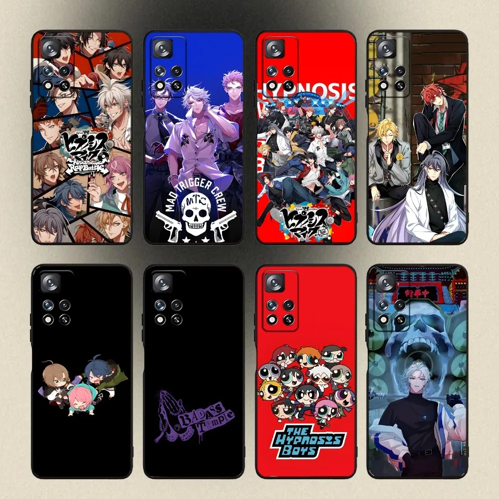 Anime Hypnosis Mic Phone Case For Samsung Galaxy A20,A21s,A22,A31,A32,A52,A53,A72,73,A80,A91 Soft Black Cover