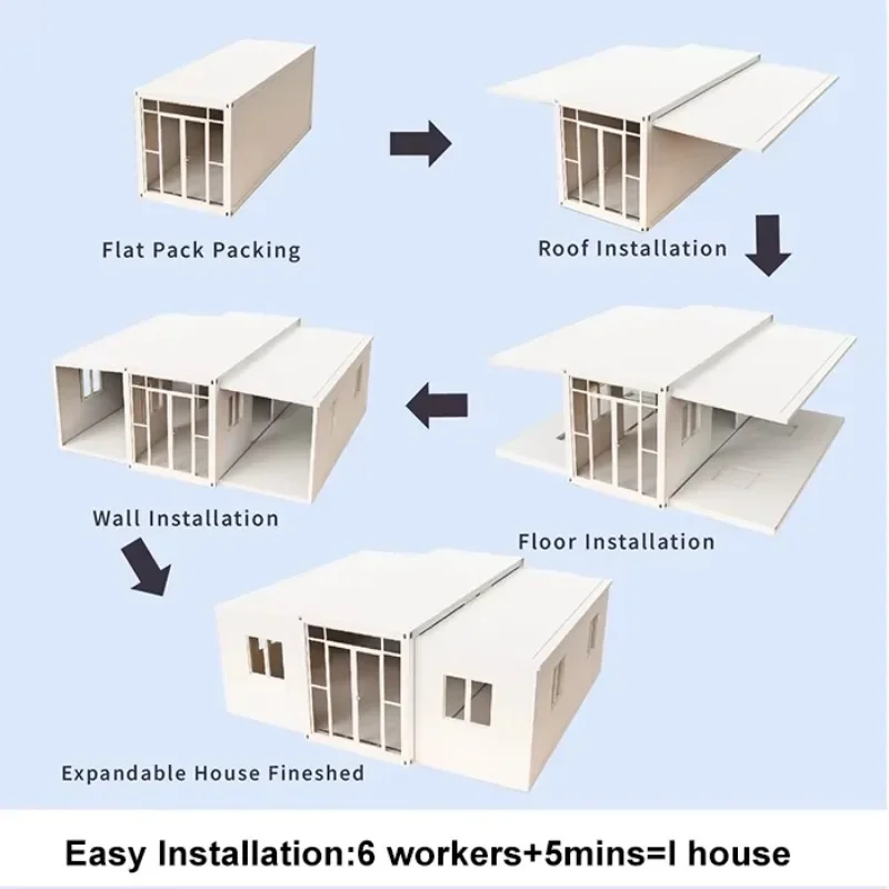 Carter Magic House Expandable Container Home Remodeling Container 2 Story Tiny House Expandable Container House Foundation