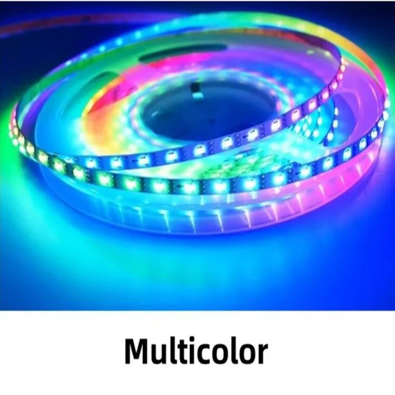 16.5FT/5M LED Strip Light 24V DC SMD2835 Waterproof Outdoor waterfall Backlit Neon Light Flow 60W with Adapter DIY garden decor