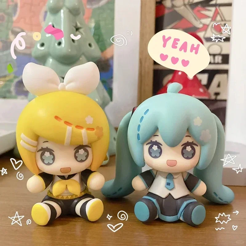 

Gsc Huggy Good Smile Stick Hatsune Miku Ver Character Vocal Kagamine Len Q Version Tape Magnet Action Figures Model Toys Gift