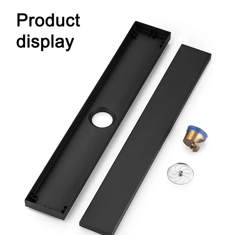 

with Copper Core,Invisible Shower Drain,Anti-odor Bathroom Drainage,8cm Wide Stainless Steel s Strainer