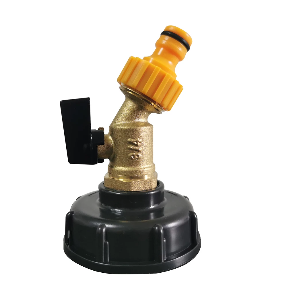 

Universal pacifier Copper valve IBC S60*6 Bucket faucet adapter adapter cover set Garden irrigation connector drip irrigation