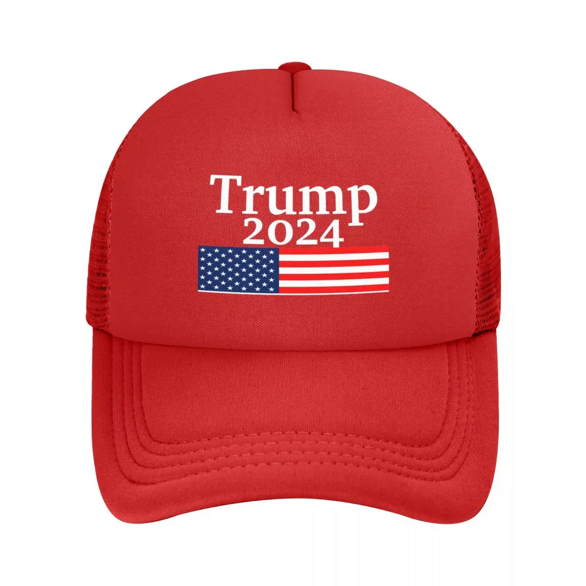 

Donald Trump 2024 Campaign American Flag Trucker Hats Men Women Hip-Hop Dad Hat Sun Hat Adjustable Mesh Baseball Cap Summer