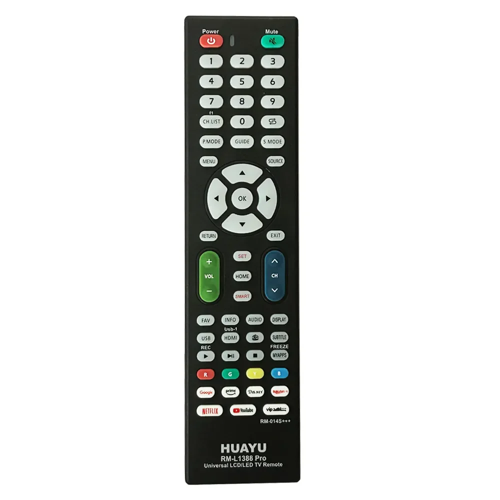 UNIVERSAL LCD LED TV REMOTE CONTROL For CHANGHONG RUBA CIRCLE DENKA GOSONIC GENERAL HISANSAT HYUNDAI INTEX JVC LIFE MAX NIBBAN