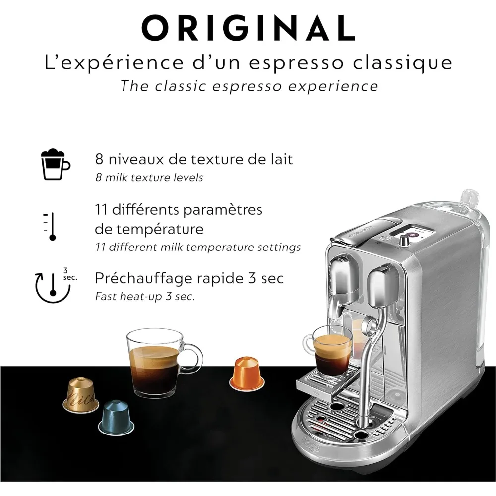 Creatista Plus mesin Espresso oleh Breville, baja tahan karat disikat