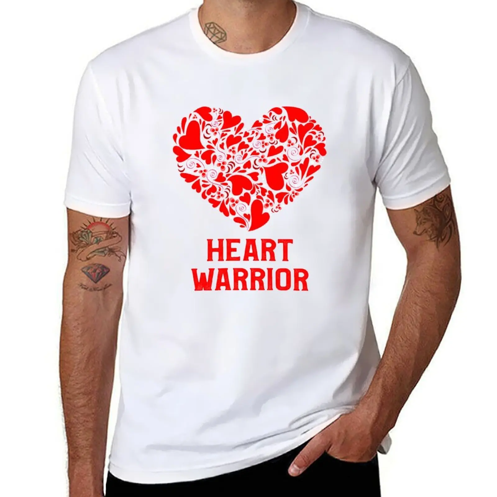 

Red Heart Warrior Shirt CHD Awareness T-Shirt t shirt man luxury cotton t shirt man T-Shirt