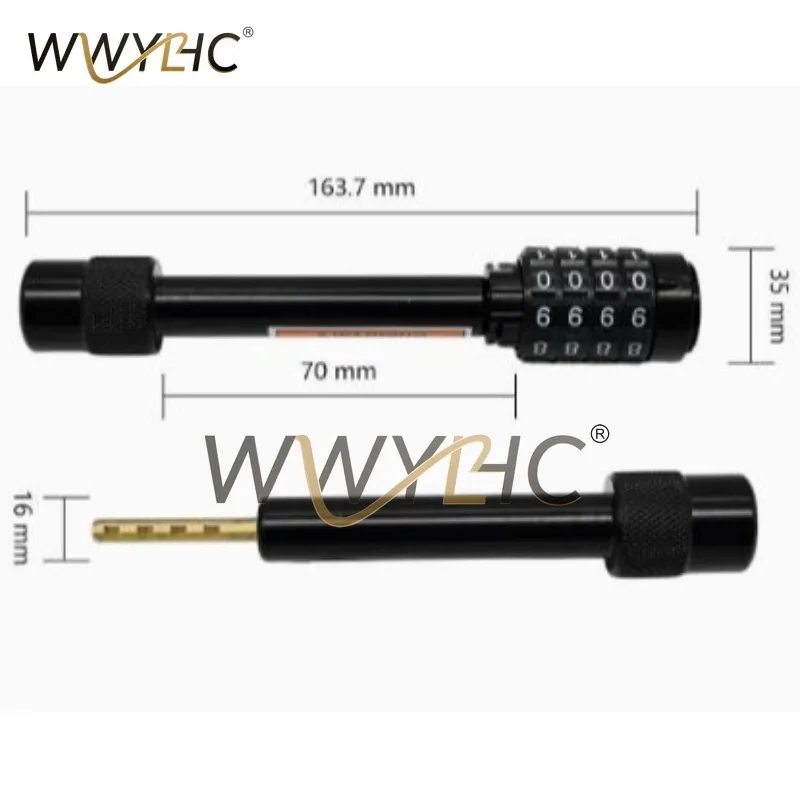 Suitable for 5/8 Trailer Lock, Off-road RV Anti-theft Lock, Carbon Steel Password Anti-theft Lock, Trailer Lock