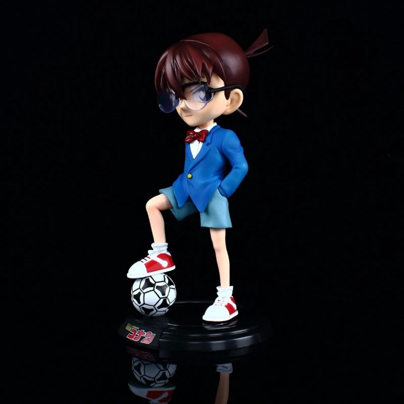 Anime detetive conan figura de ação conan edogawa kudou shinichi pvc figura de ação coleção modelo boneca brinquedos presentes legais