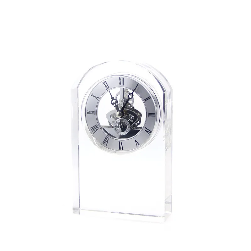 

Luxury Crystal Table Clock Creative Nordic Desk Clocks Silent Bedside Living Room Bedroom Aesthetic Table Decoration Accessories
