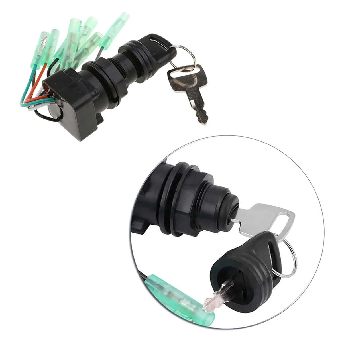 Boat Ignition Key Switch Assy for Suzuki Outboard 8-225HP (2-Str) 15-140HP (4-Str) 37110-99E02 for Ignition System