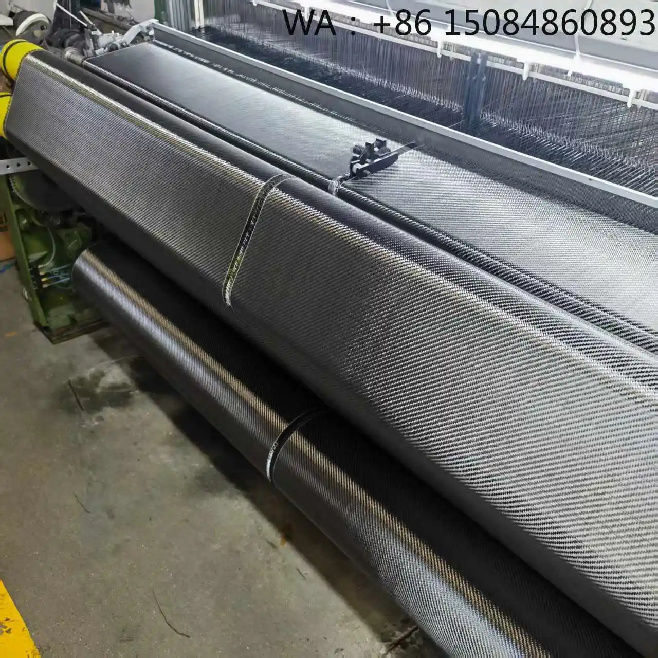 Tela de fibra de carbono de 200GSM, tejido industrial resistente al calor y a la corrosión para procesamiento de materiales compuestos.