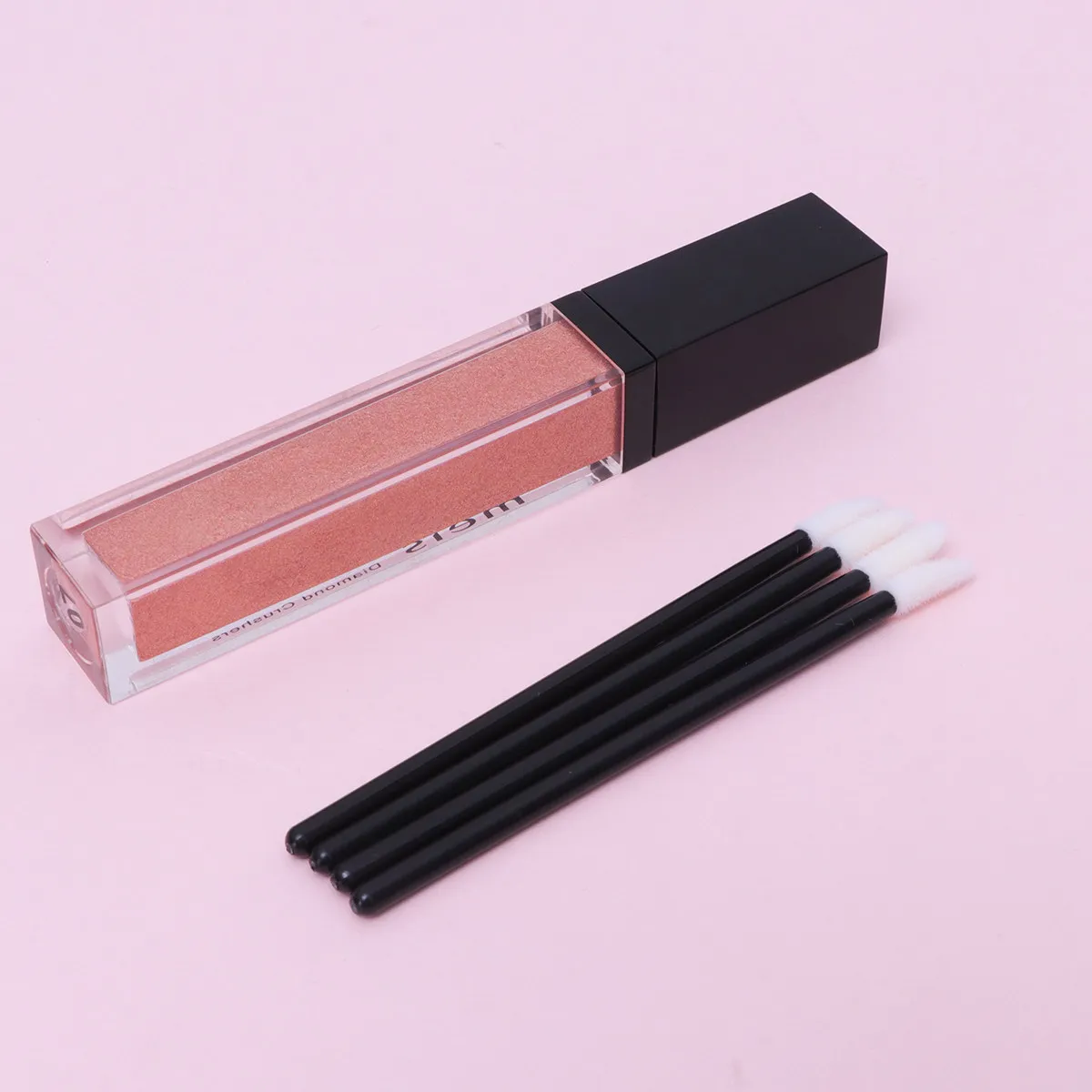 200Pcs Lipstick Applicator Brushes Soft Flocked Tip Control for Lip Gloss Makeup Tools Kit Disposable Lip Brush