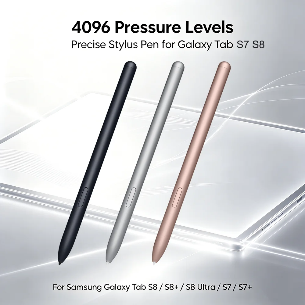 4096 Pressure Levels Magnetic Active Stylus Touch Pen Replacement For Samsung Galaxy Tab S8 / S8+/ S8 Ultra / S7 / S7+ Tablets