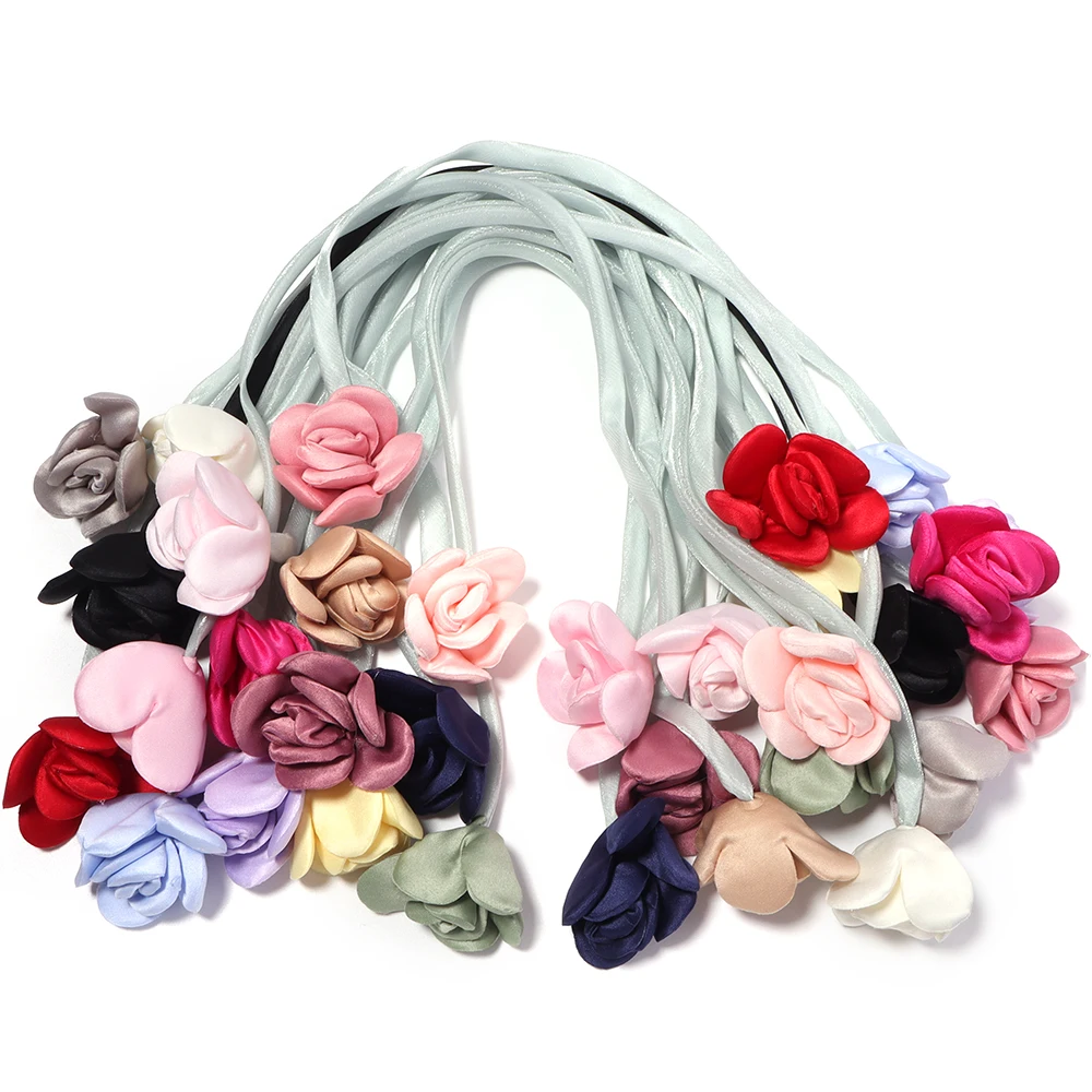 5 Stück bunte, doppelseitige Rosenblüten-Dekorationsaufnäher für DIY-Rock, Kleidung, Rucksack, Anhänger, Kopfschmuck, Dekorationszubehör – Detail 7