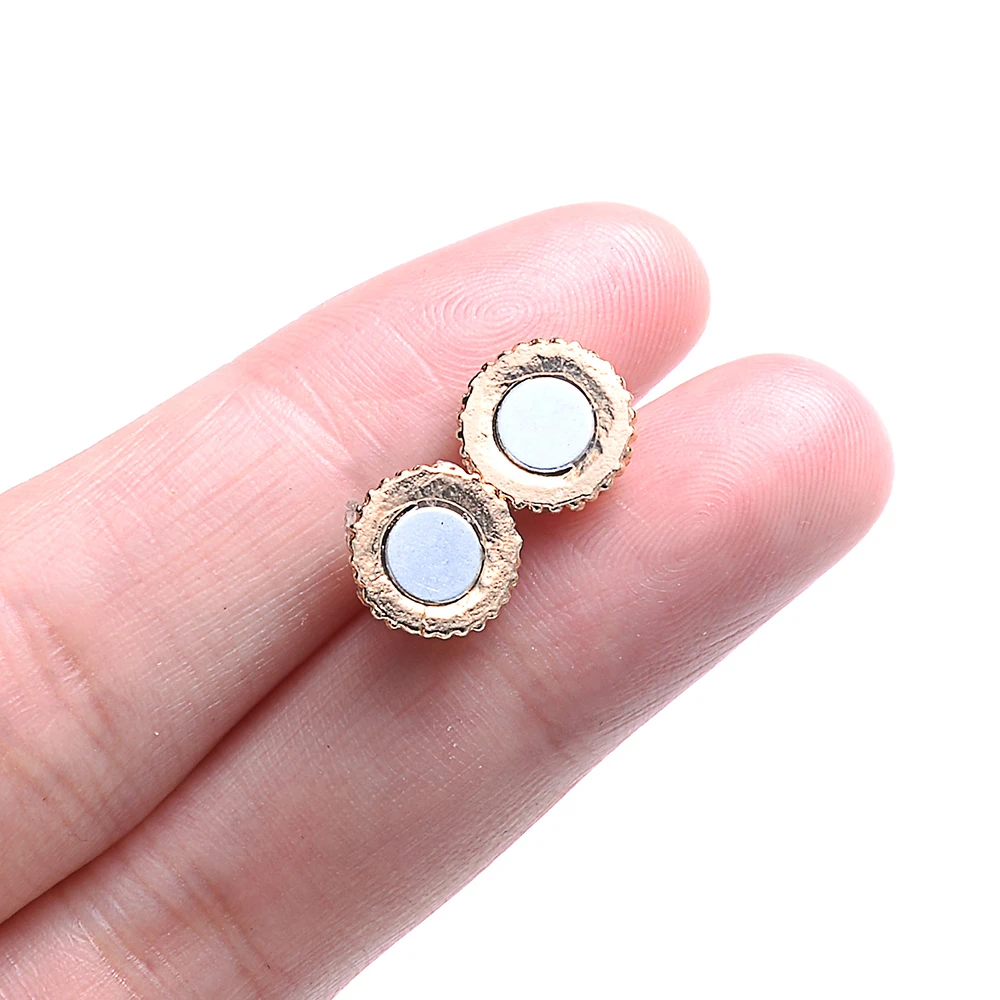 iYOE 5pairs/Lot 8/10mm Round Magnetic Clasps End Crystal Clasp Buckle Connector For Jewelry Making Charms DIY Bracelet Necklace