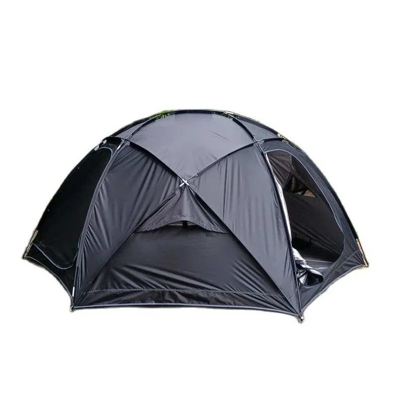 

Black Silver Coated Planet Tent 3-6 People Spherical with Inner and Outer All In One Glaming Tourist Family Outdoor Camping