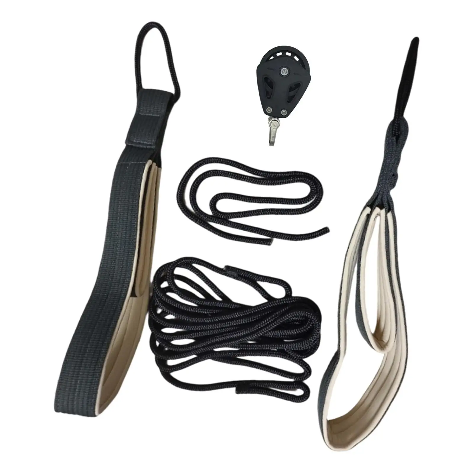 Pilates Reformer Accessories Kit Elastic Pilates Rope Double Loop Hand Straps for Toning and Conditioning