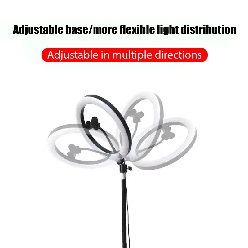 10inch Selfie Ring Light Photography Fill Light Led Ring Lamp with Pan tilt for Video Recording Live Broadcast Selfie Ringlights