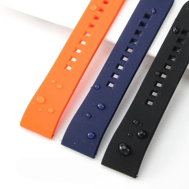 19/20/21/22/24 مللي متر ساعة مطاطية الفرقة سيليكون حزام ل كاسيو سايكو المواطن لونجين تيسو أوريس العالمي سوار الساعة الذكية