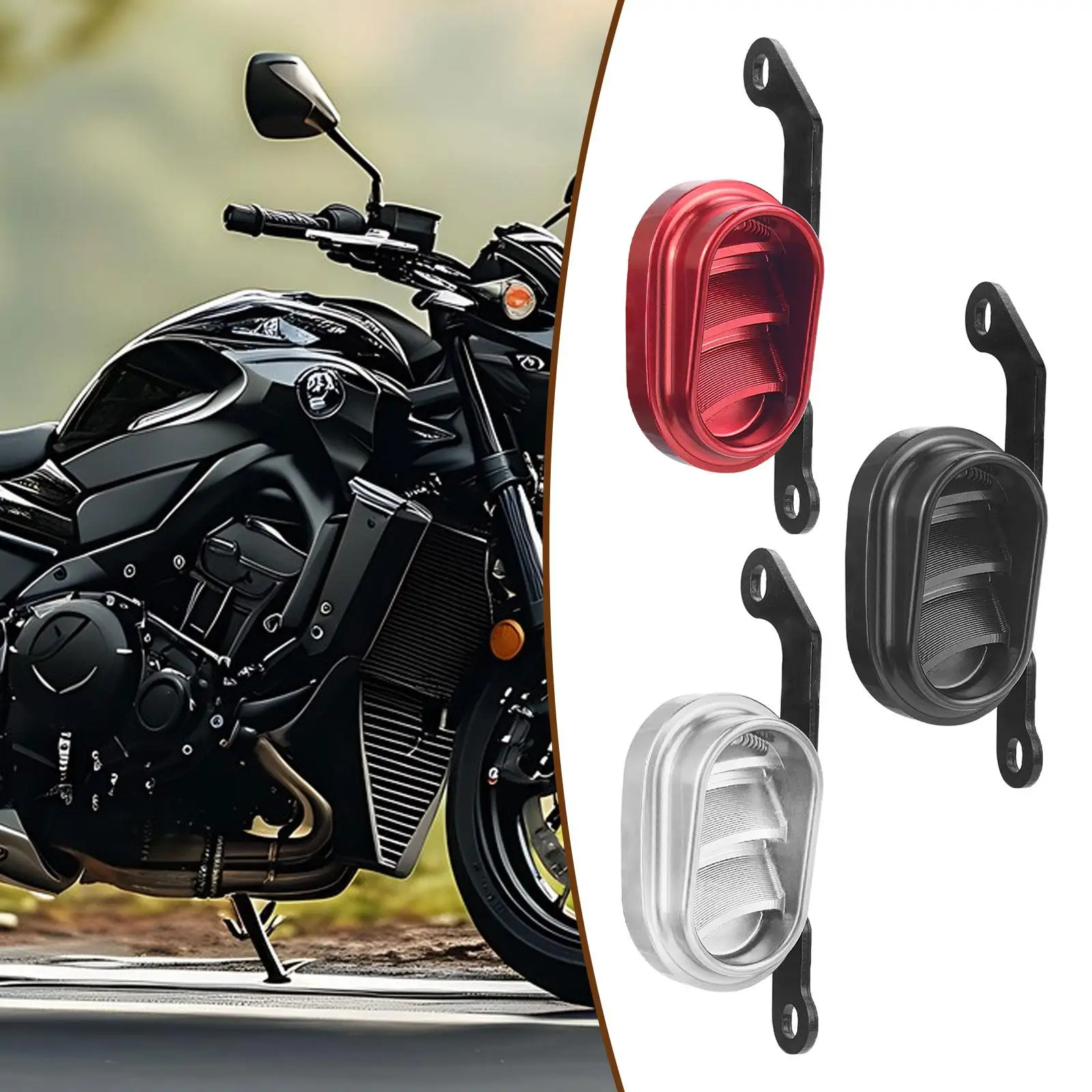 

Motorcycle Side Air Filter Cover Practical Aluminum Alloy Easy Installation Replace Parts for Honda ct125 Hunter 2020-2022